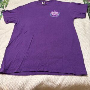 Southern Country Free Your Soul Graphic Tee Purple Sz M